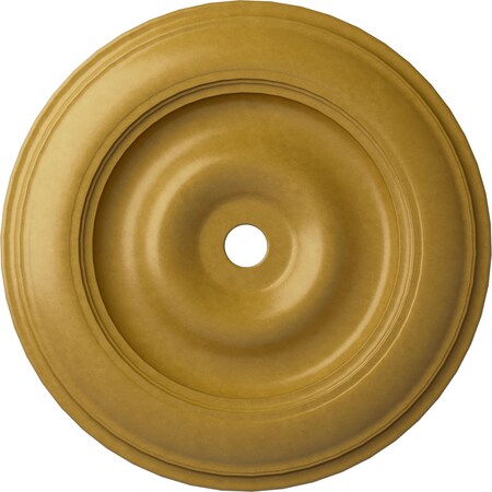 Ekena Millwork Classic Ceiling Medallion (Fits Canopies up to 8 1/4"), 44 1/2"OD x 4"ID x 4 "P, Iridescent Gold CM44CLIGS